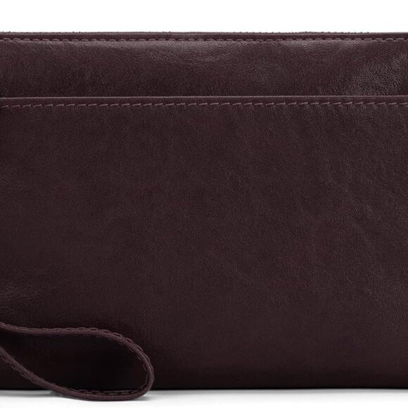 Genuine Leather Wristlet Clutch Wallet Purses with RFID Blocking, Small Crossbod - Picture 1 of 7